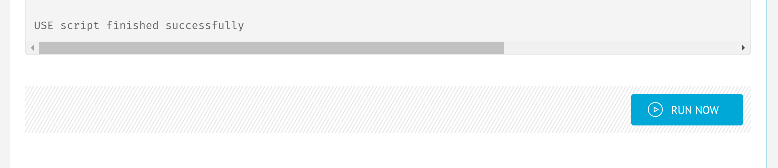 View Extractor execution results